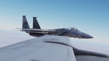 Aerial Refueling in Virtual Reality - DCS World F-15C