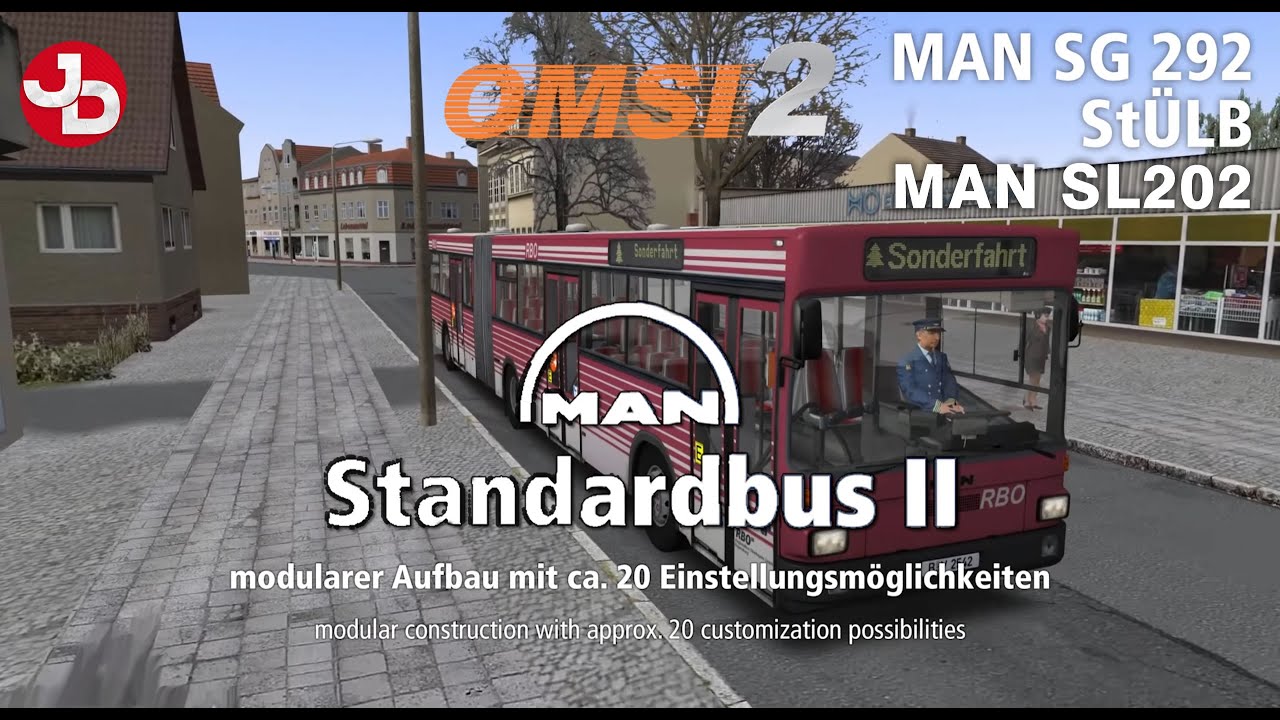 OMSI 2 Add-on MAN Standardbus II PC Gameplay 1440p 60fps