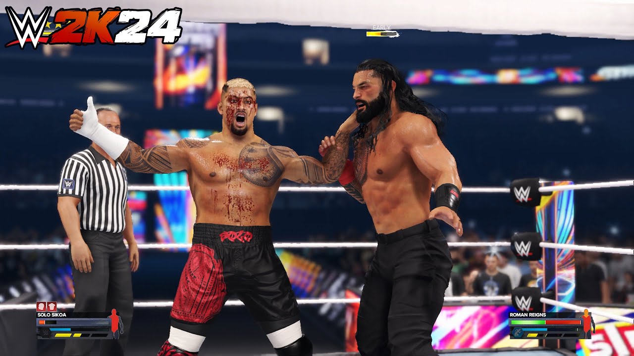 Roman Reigns vs. Solo Sikoa | Undisputed WWE Championship | SummerSlam 2024 | WWE 2K24 Gameplay