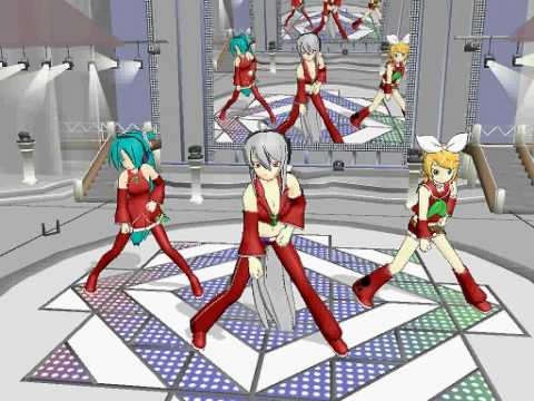 MMD {Miku Miku Dance} Christmas style love and joy...