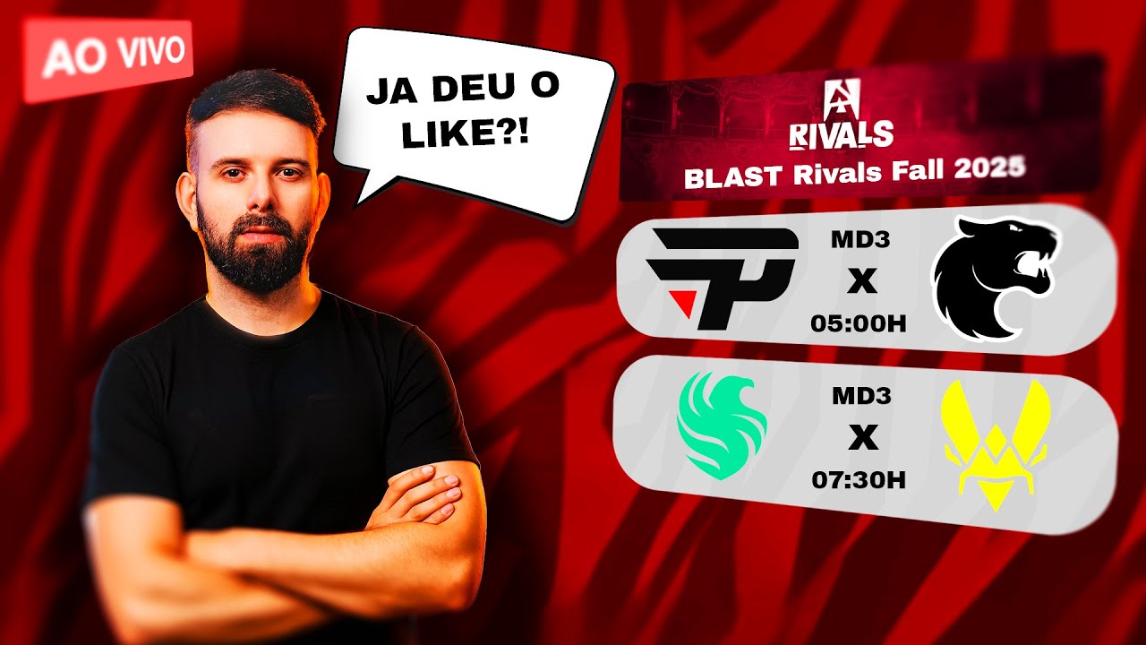 FURIA vs paiN - BLAST Rivals 2025 S2 - Reprise - Seja MEMBRO p/ o !SORTEIO - !CSGOSKINS !LIVEPIX