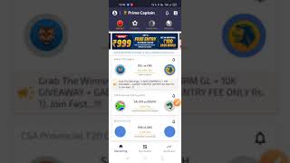 Prime captain Fantasy | IPL offers, New fantasy app | 100% bonus usable screenshot 2