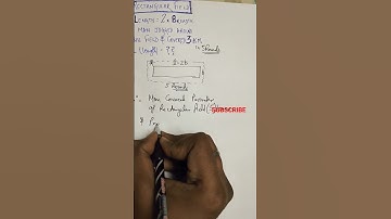 🥅Length of Rectangular field is twice its Breadth. Man jogged 3km in 5 Round of this field. Length=?