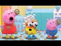 Peppa Pig English Episodes | Muddy Puddle Jump with Peppa | Play-Doh Show Stop Motion @Play-Doh