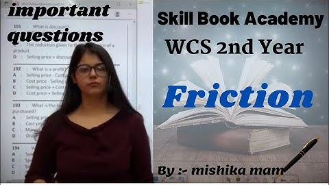 WCS Live Class-15 | Friction part -2 | important questions | ITI Exam 2021 | AITT 2021