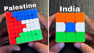 Making Flags of all Countries with Rubik’s Cube: v1