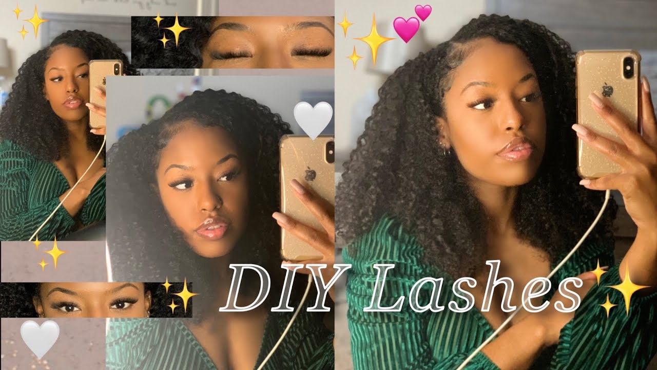 DIY LASH EXTENSIONS AT HOME (ONLY $10)💕💞| BEGINNER FRIENDLY!!| Sequoya ...