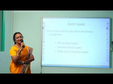 Dr. Malathi Ravindran - Department of BCA - SQL