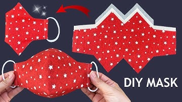New Style Beautiful 3D Mask! Diy Face Mask 3Layers Easy Pattern Sewing Tutorial | Breathable Mask |
