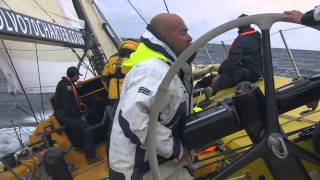 Volvo Open 70 “Monster Project”  2013 Rolex Fastnet Race. John Loden Video