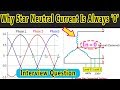 Why Three Phase Star Terminal Gives Zero Current In Tamil Interview Question in Tamil