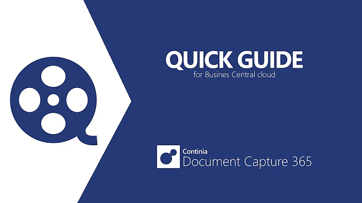 Installation and Setup of Continia Document Capture