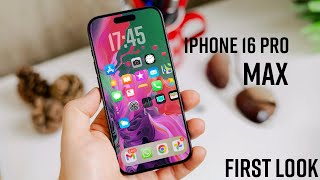 iPhone 16 Pro Max - FIRST LOOKS IS HERE!😃😃