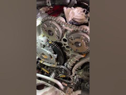 Chevy traverse timing chain - YouTube