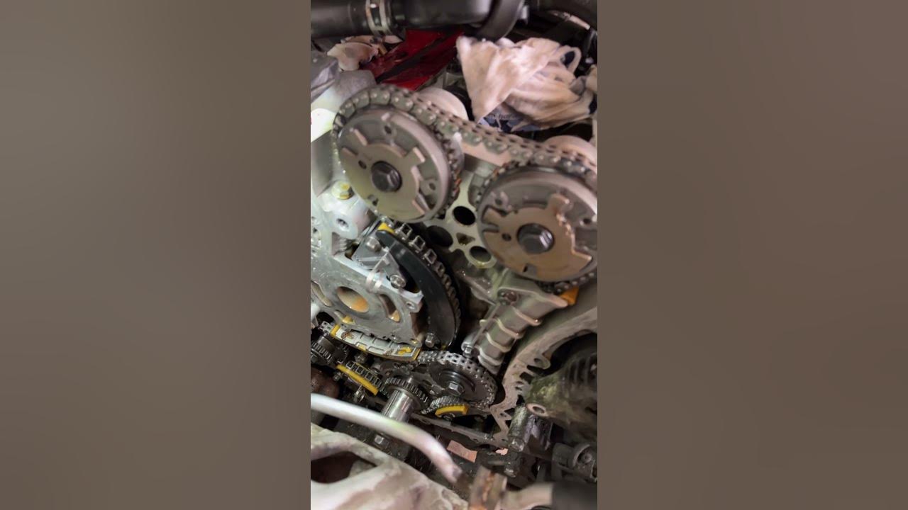 Chevy traverse timing chain - YouTube