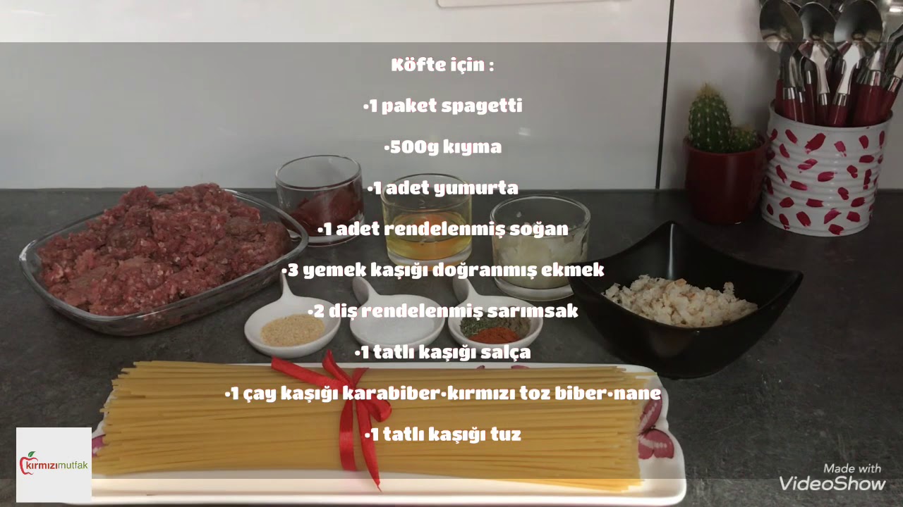Köfteli Makarna • Çok kolay ve lezzetli yemekler tarifi