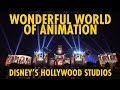 New wonderful world of animation projection show  disneys hollywood studios