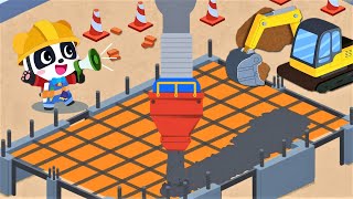 Baby Panda's City Buildings : How to build earthquake resistant building | Babybus game video screenshot 1