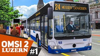 OMSI 2: Luzern Linie 24 mit dem MB O530G Facelift #1: Willkommen in der Schweiz! | BUS-SIMULATOR