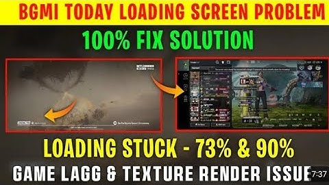 BGMI loading problem 😭 How to resolve this issue?✅ Loading glitch on 73% & 90%