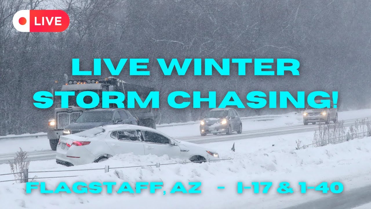 WINTER STORM COVERAGE - Flagstaff, AZ & Interstate 40 - BLOWING SNOW (1/17/2023 - As it Was)