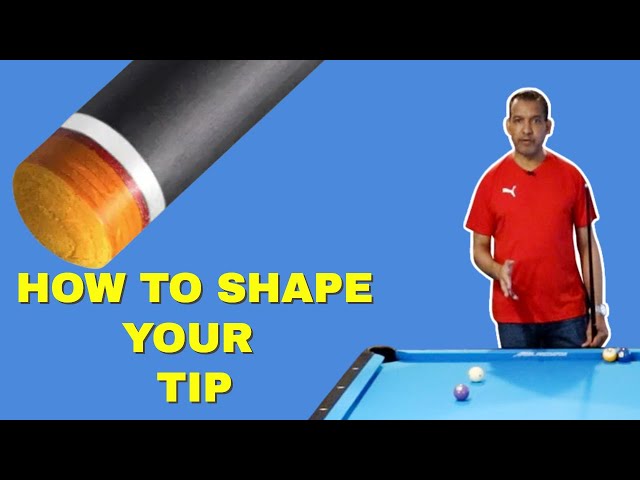 How To Shape Your Pool Cue Tip - My favorite Pool Cue Tip Tool