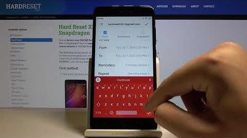 How to Add Event to Calendar in XIAOMI Redmi Note 4 – Set Up Reminder