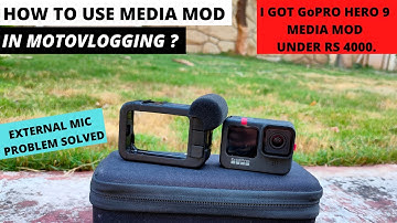 HOW TO CONNECT EXTERNAL MIC with GOPRO HERO 9 MEDIA MOD ?? || Mic problem solved || MEDIA MOD IN 4K?