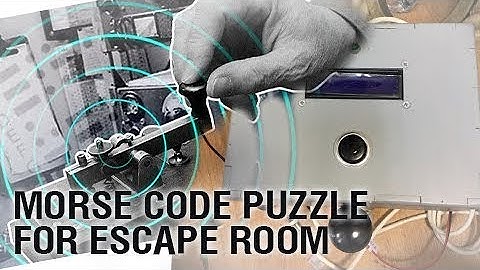 Morse code puzzle for escape room