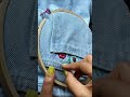 #fashion #diy #embroidery #denim #denimjeans #embroiderylove # Handwork #threadwork