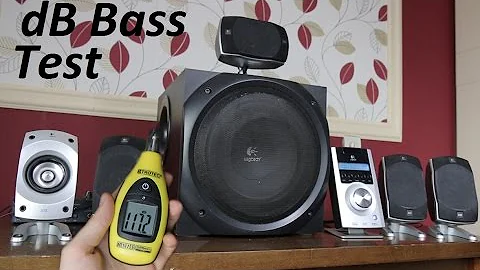 Logitech Z-5500 5.1 Speakers sound & dB bass tests [HQ]