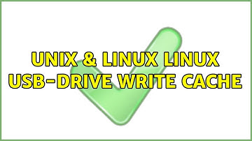 Unix & Linux: Linux usb-drive write cache