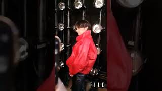 Taehyung inside photoshoot & fashion show for Celine. 