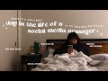 An unglamorous day as a social media manager  95 wfh work vlog