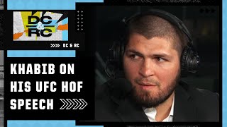 Khabib Nurmagomedov explains why he didn’t mention Conor McGregor fight in UFC HOF speech | DC & RC