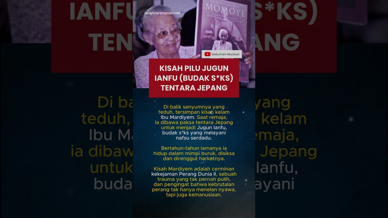 Jejak Penderitaan Jugun Ianfu, Ibu Mardiyem 
