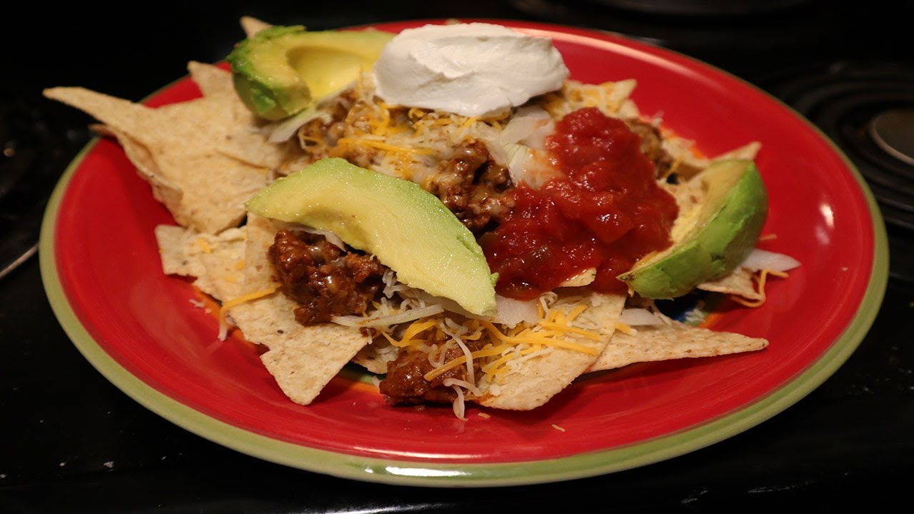 Ground Beef Taco Nachos - YouTube