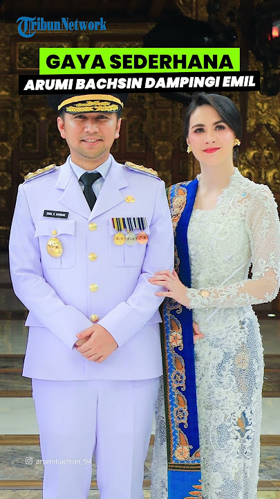 Gaya Sederhana Arumi Bachsin Dampingi Emil Dardak Pelantikan, Pakai Kebaya & Tas Brand Lokal