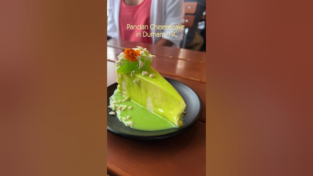 Pandan Cheesecake in Durham, North Carolina #durhamnc Pandan Cheesecake in Durham, North Carolina #durhamnc