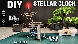 [Satisfying] DIY Easy Stellar Clock | Mini Satellite Style Clock