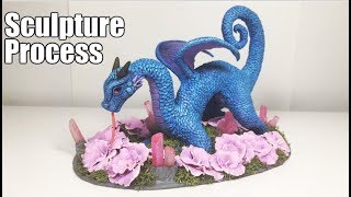 Dragon Polymer Clay Sculpture Timelapse | Fantasy Art \& Craft | Tutorial