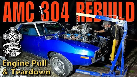 JAVY'S HURT!!  1974 AMC 304 Tear Down! #roadkillcustoms #diy #cars #javelin #youtube #304