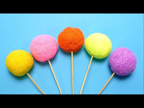Foam Clay Lollipop Toy unboxing