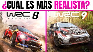 WRC 8 vs WRC 9 ¿Cuál tiene MEJORES FÍSICAS? | Comparando mis RECORDS del MUNDO