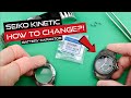 How to change a Seiko Kinetic watch battery capacitor? | DIY | Watch repair