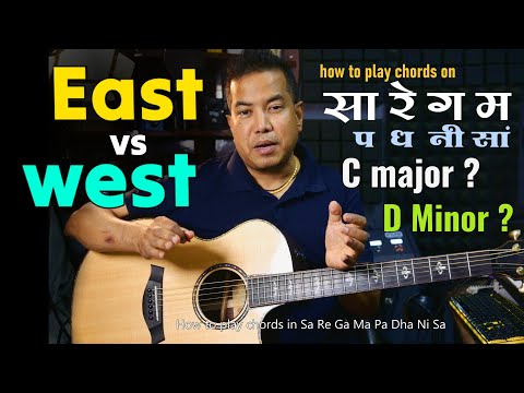 8 Minutes Easy Guitar Chords Western Vs Eastern Tutorial Over The सा रे ग म प ध नी सा