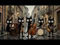 After the Rain Alley Jazz Cats | Peaceful Baritone & Upright Bass for Work & Focus