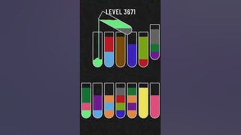 water sort puzzle level 3671
