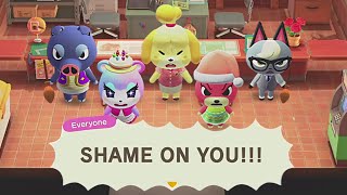 When You Complain to Isabelle About Birthday Villagers, Moving Villagers, or Sick Villagers