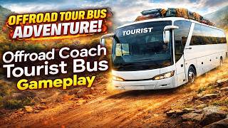 Offroad Coach Tourist Bus Game Gameplay | Mountain Bus Driving Simulator screenshot 3